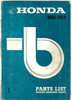 Honda C50 H parts list bromfiets onderdelenboek, Fietsen en Brommers, Handleidingen en Instructieboekjes, Ophalen of Verzenden