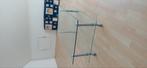 2Tafels glas met zwenkwielen, Ophalen, 100 tot 150 cm, 50 tot 100 cm, Minder dan 50 cm