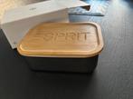 Esprit lunchbox met klein houten bestek, Ophalen of Verzenden