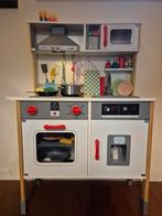 Houten speelgoed keuken met licht/geluid en toebehoren, Ophalen of Verzenden, Gebruikt