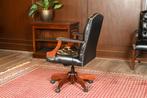Chesterfield bureaustoel, Zwart, Ophalen of Verzenden, Zo goed als nieuw, Bureaustoel