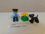 Duplo Politieagent met hond 5678, Ophalen of Verzenden, Zo goed als nieuw, Complete set, Duplo