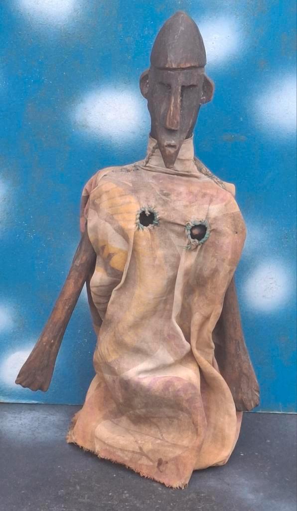 BANAMA-MARIONET. Mali,  Afrika. Oud 38 cm., Antiek en Kunst, Kunst | Niet-Westerse kunst, Ophalen