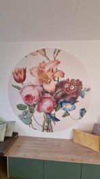 Muurcirkel bloemen 180 diameter, Ophalen of Verzenden