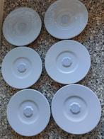 DE Douwe Egberts 6 schotels blauw grijs    , Huis en Inrichting, Keuken | Servies, Ophalen of Verzenden, Zo goed als nieuw, Overige stijlen