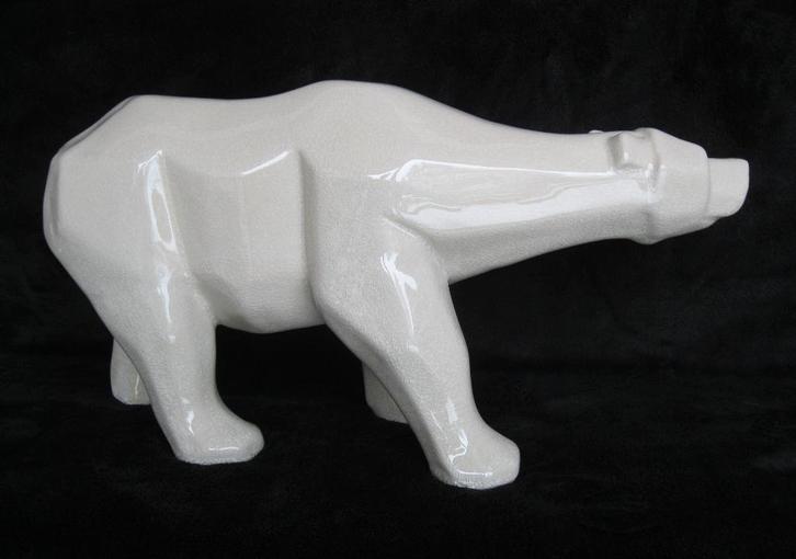 Grote Art Deco ijsbeer '1930, Antiek en Kunst, Antiek | Keramiek en Aardewerk, Ophalen