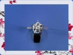 14107 14k Witgouden Briljanten Solitaire Ring Maat 20