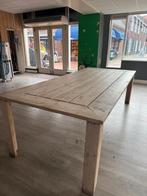 Houten Eetkamertafel, Ophalen, Gebruikt, 100 tot 150 cm, Rustiek