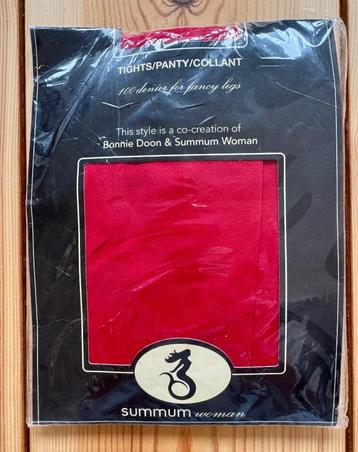 Summum Woman x Bonnie Doon Panty – Rood 100 denier - XL beschikbaar voor biedingen