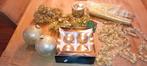 Kerstballen, slingers, tafelloper goud, Diversen, Kerst, Ophalen, Zo goed als nieuw