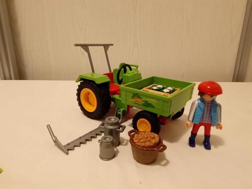 Playmobil 3074 tractor met laadbak compleet, Kinderen en Baby's, Speelgoed | Playmobil, Zo goed als nieuw, Complete set, Ophalen of Verzenden