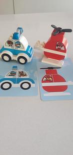 Duplo politie en brandweerhelicopter, Ophalen of Verzenden, Gebruikt, Complete set, Duplo