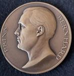 Bronzen penning Prins Bernhard geboren te 19-6-1911, Ophalen of Verzenden, Brons, Nederland