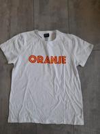 Nieuw dames t-shirt met oranje print maat m, Ophalen of Verzenden, Nieuw, Oranje, Korte mouw