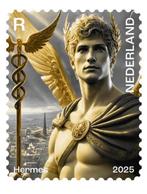 Nederlandse Crypto Postzegel 2025 - Hermes geel 7 stuks, Ophalen of Verzenden, Na 1940, Postfris