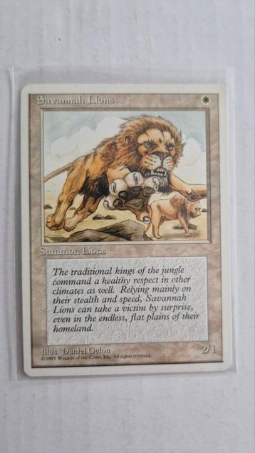 MTG 4th Edition - Savannah Lions beschikbaar voor biedingen