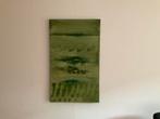Groen schilderij 100x60, Ophalen, 50 tot 75 cm, Nieuw, Schilderij