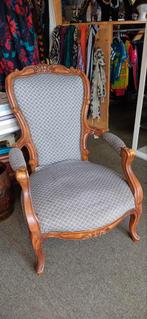 Antieke fauteuil Engelse style, Huis en Inrichting, Fauteuils, Gebruikt, Ophalen