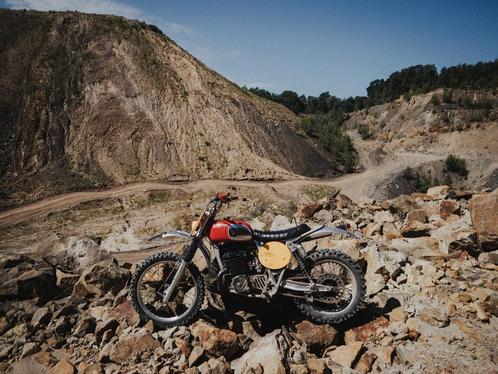 Vintage 420cc tweetakt crosser op kenteken big bore 2 stroke, Motoren, Motoren | Oldtimers, Enduro, 12 t/m 35 kW, 1 cilinder, Ophalen