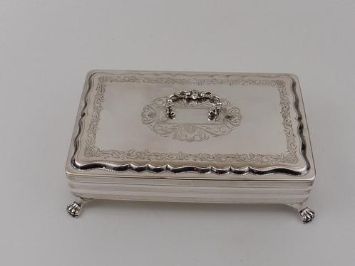Zilveren lepeldoosje                                    Z103, Antiek en Kunst, Antiek | Goud en Zilver, Zilver, Ophalen of Verzenden