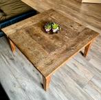 Salon tafel van oud teak hout met rustieke uitstraling, Huis en Inrichting, Ophalen