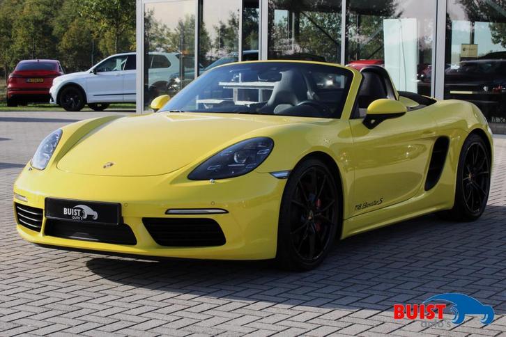Porsche 718 Boxster S 2.5 RACING YELLOW! SPORT CHRONO 20" PD, Auto's, Porsche, Bedrijf, Te koop, Boxster, ABS, Airbags, Airconditioning