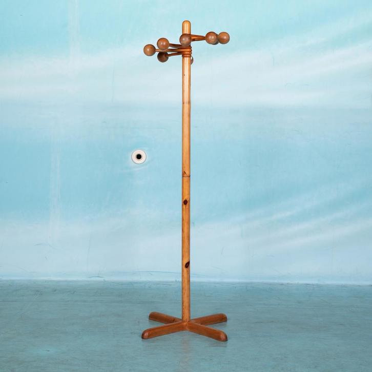 Space age kapstok jaren 70 organisch minimalist Bij de Tijd, Huis en Inrichting, Woonaccessoires | Kapstokken, Gebruikt, Staande kapstok