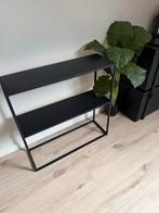 JYSK VIRUM Sidetable - 26x80 cm - Zwart Metaal, Ophalen, 100 tot 150 cm, Zo goed als nieuw, Metaal