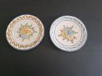 Wandborden, 2 stuks, bloemen, vintage, jaren'70, Ophalen of Verzenden