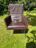 2 dondere leren eetkamer stoelen Label Donna, Huis en Inrichting, Stoelen, Ophalen, Zo goed als nieuw