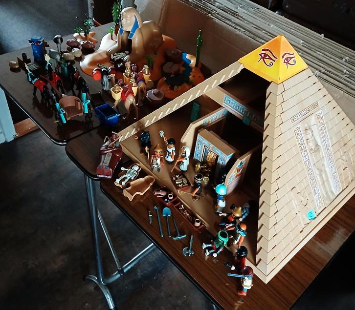 Playmobil piramide sfinx farao egypte 4240 + accessoires, Kinderen en Baby's, Speelgoed | Playmobil, Zo goed als nieuw, Ophalen of Verzenden
