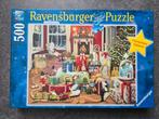 Ravensburger - Kerst puzzel - Gezellig Kerstfeest - 500 st., Hobby en Vrije tijd, Denksport en Puzzels, Ophalen of Verzenden, 500 t/m 1500 stukjes