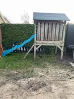Speelhuisje met glijbaan gratis ophalen, Kinderen en Baby's, Speelgoed | Buiten | Speeltoestellen, Ophalen, Gebruikt, Glijbaan