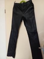 Zwart leren broek Est'Seven maat S nieuw zonder prijskaartje, Est'Seven Paris, Zwart, Nieuw, Ophalen of Verzenden