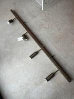 Vanilia plafondlamp spots brons vintage winkel, Ophalen, Zo goed als nieuw, Metaal of Aluminium