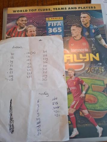 Fifa adrenalyn panini kaarten 2025, ruilen of kopen  beschikbaar voor biedingen