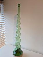 Prachtige Chianti Fles Glas - 80cm - Decoratief, Huis en Inrichting, Ophalen of Verzenden, 75 cm of meer, Groen, Glas