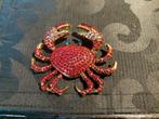 Broche Krab rood leuk voor de Vastenavond, Overige materialen, 4 tot 7 cm, Nieuw, Ophalen of Verzenden