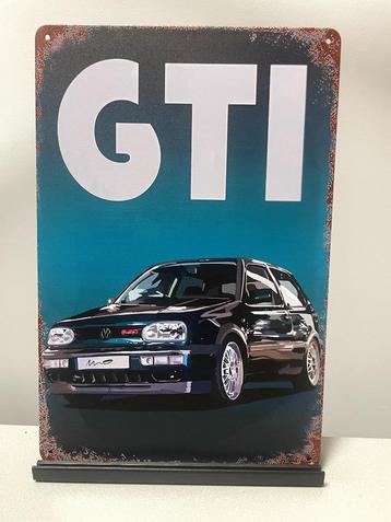 VW Volkswagen GTI metalen reclamebord  (Old Look) beschikbaar voor biedingen