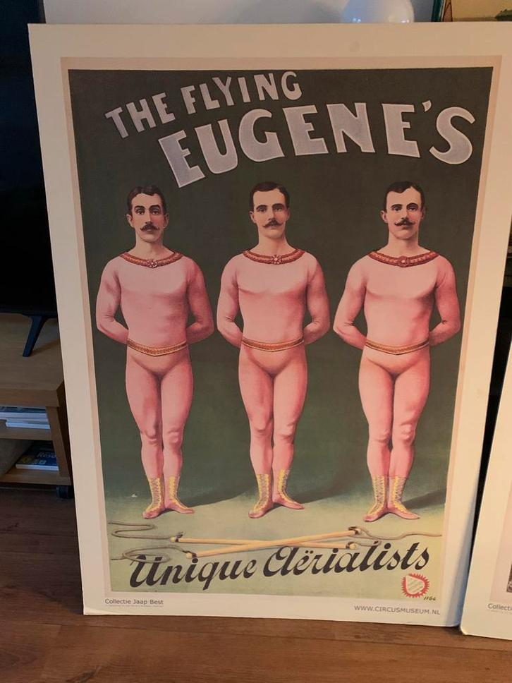 Vintage Circusposters Jaap Best Museum - Set van 3, Antiek en Kunst, Kunst | Etsen en Gravures, Ophalen