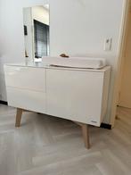 Kidsmill Sixties Commode Wit hoogglans, Minder dan 90 cm, 50 tot 70 cm, Ophalen of Verzenden, Opstaande rand