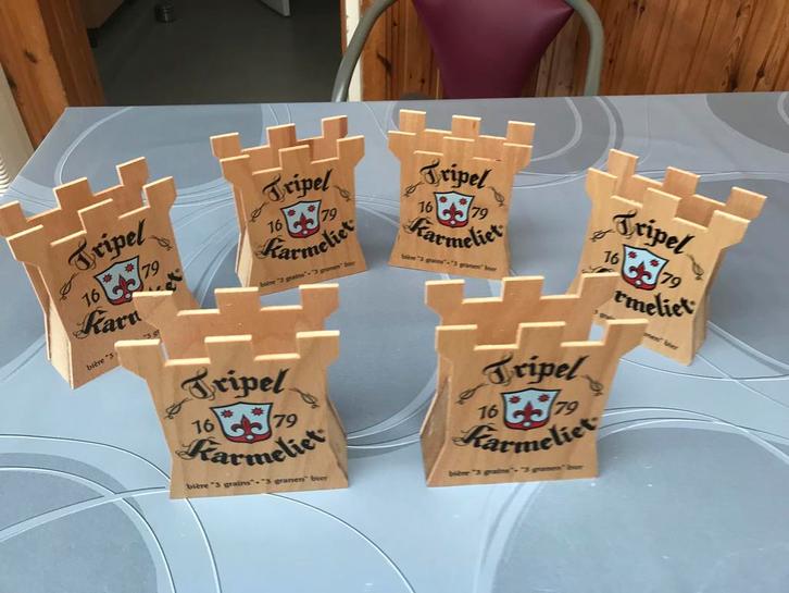 Tripel Karmeliet kaarthouders,6 voor 20€, Verzamelen, Merken en Reclamevoorwerpen, Zo goed als nieuw, Gebruiksvoorwerp, Ophalen of Verzenden