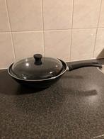 wokpan, Huis en Inrichting, Keuken | Potten en Pannen, Overige materialen, Ophalen of Verzenden, Zo goed als nieuw, Keramische plaat