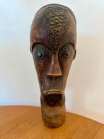 Afrikaans houten hoofd uit de jaren 1960, Antiek en Kunst, Ophalen of Verzenden