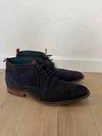 Manfield Blauwe Suede pak schoenen Maat 43, Ophalen of Verzenden, Gedragen, Blauw, Boots