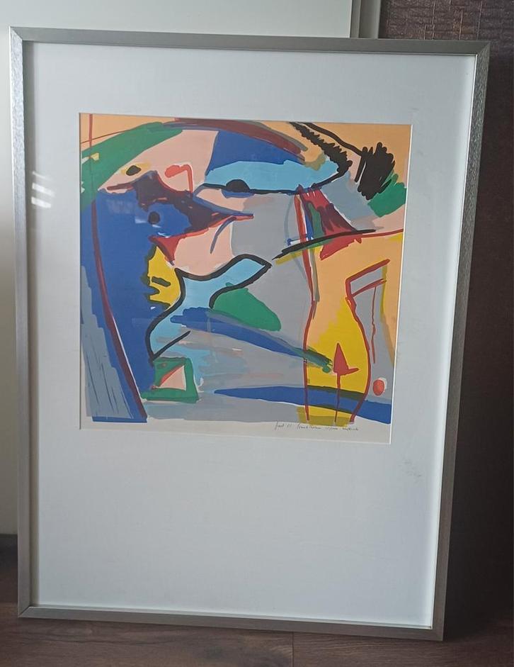 Mooie zeefdruk van Frank Rosen gesigneerd en genummerd, Antiek en Kunst, Kunst | Litho's en Zeefdrukken, Ophalen