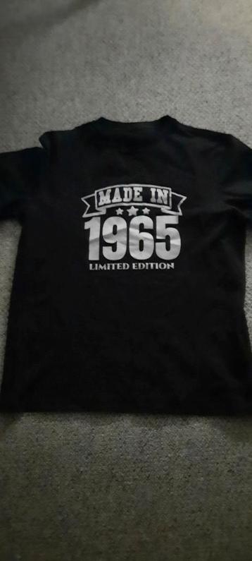 Vintage 1965 Limited Edition T-shirt - Zwart beschikbaar voor biedingen