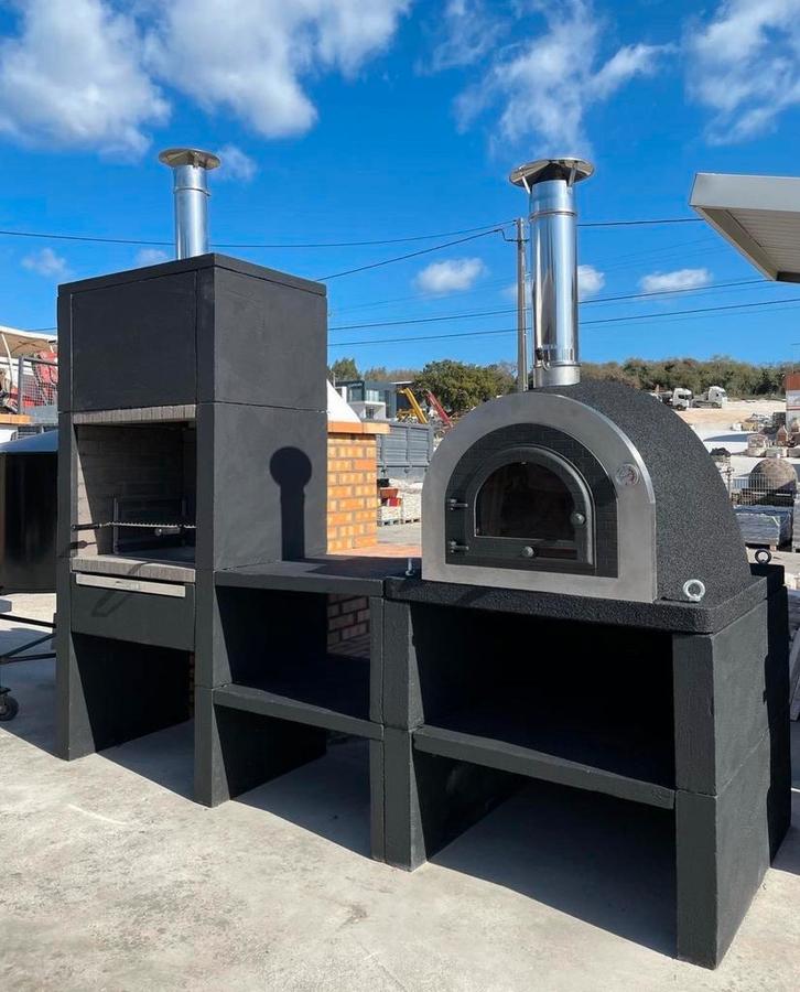 Pizzaoven - houtgestookt - buitenkeuken, Tuin en Terras, Pizzaovens, Zo goed als nieuw, Ophalen