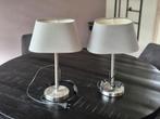 2 grijze schemerlampen met afneembare kappen, Huis en Inrichting, Lampen | Tafellampen, Ophalen of Verzenden