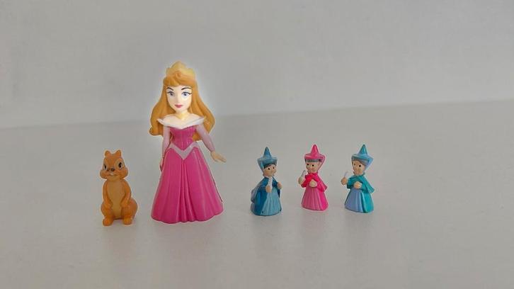 Doornroosje met feeën Disney poppetjes, Verzamelen, Poppetjes en Figuurtjes, Zo goed als nieuw, Ophalen of Verzenden